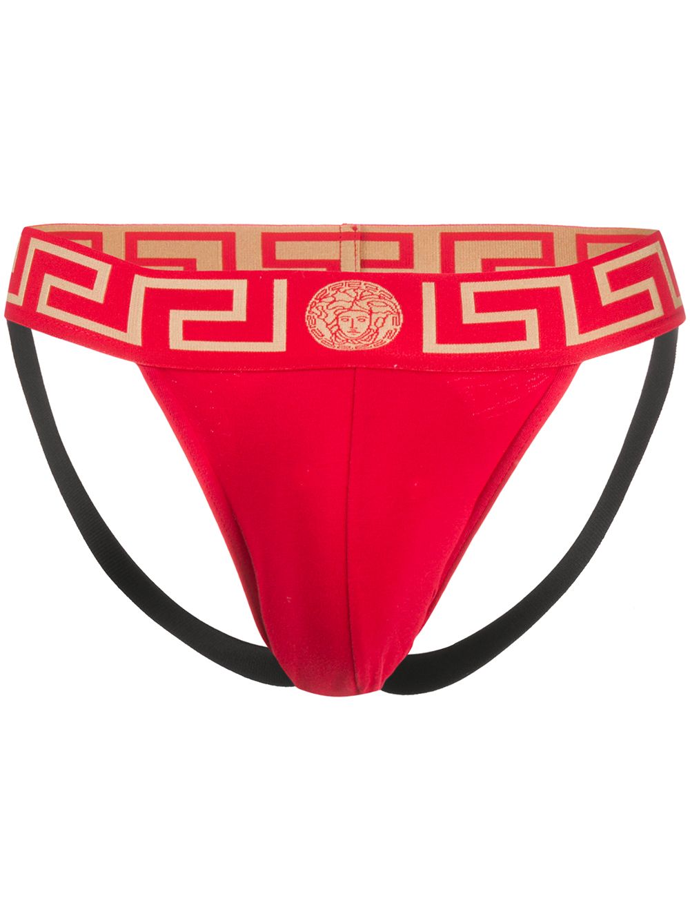 Versace Greca Border jockstrap - Red von Versace