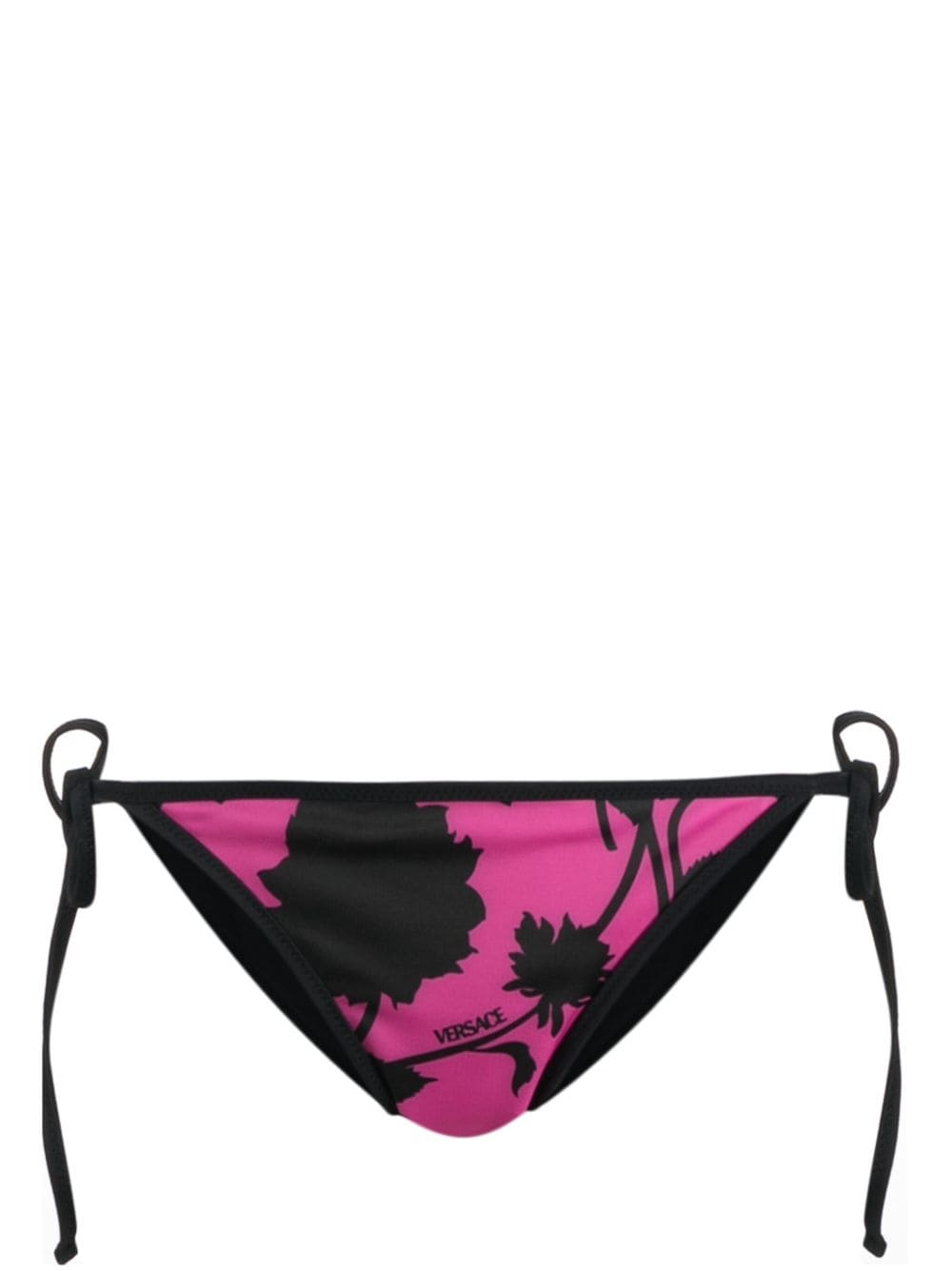 Versace palm tree-print bikini bottoms - Black von Versace