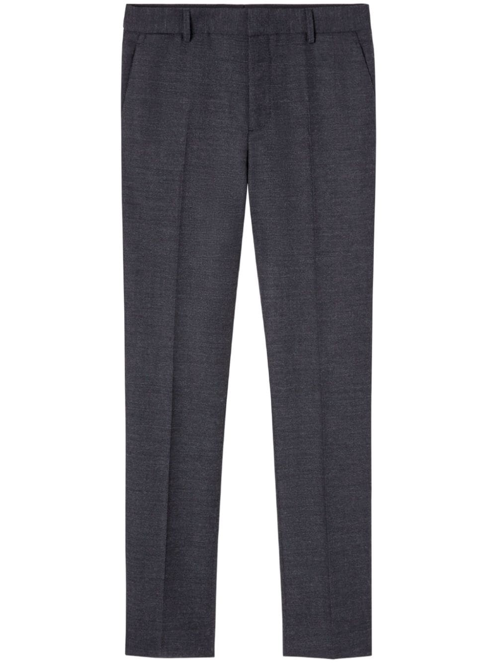 Versace pressed-crease cotton tailored trousers - Grey von Versace