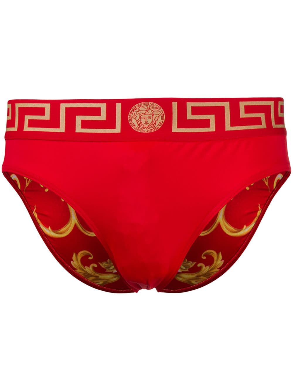 Versace Greca Border swim briefs - Red von Versace