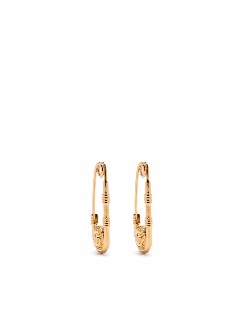 Versace safety pin earrings - Gold von Versace