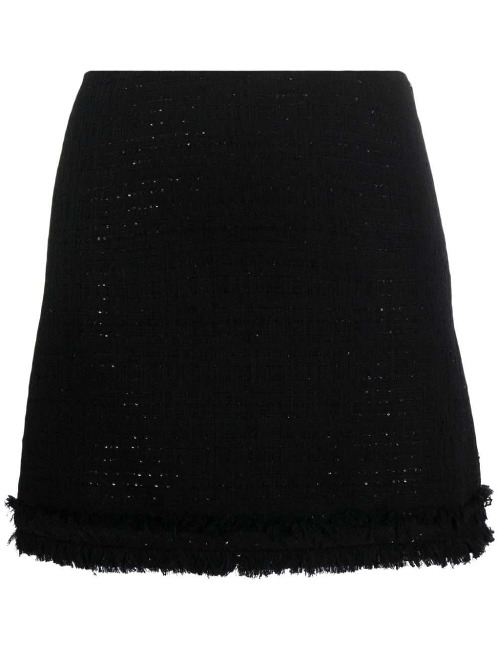 Versace sequin-embellished tweed miniskirt - Black von Versace