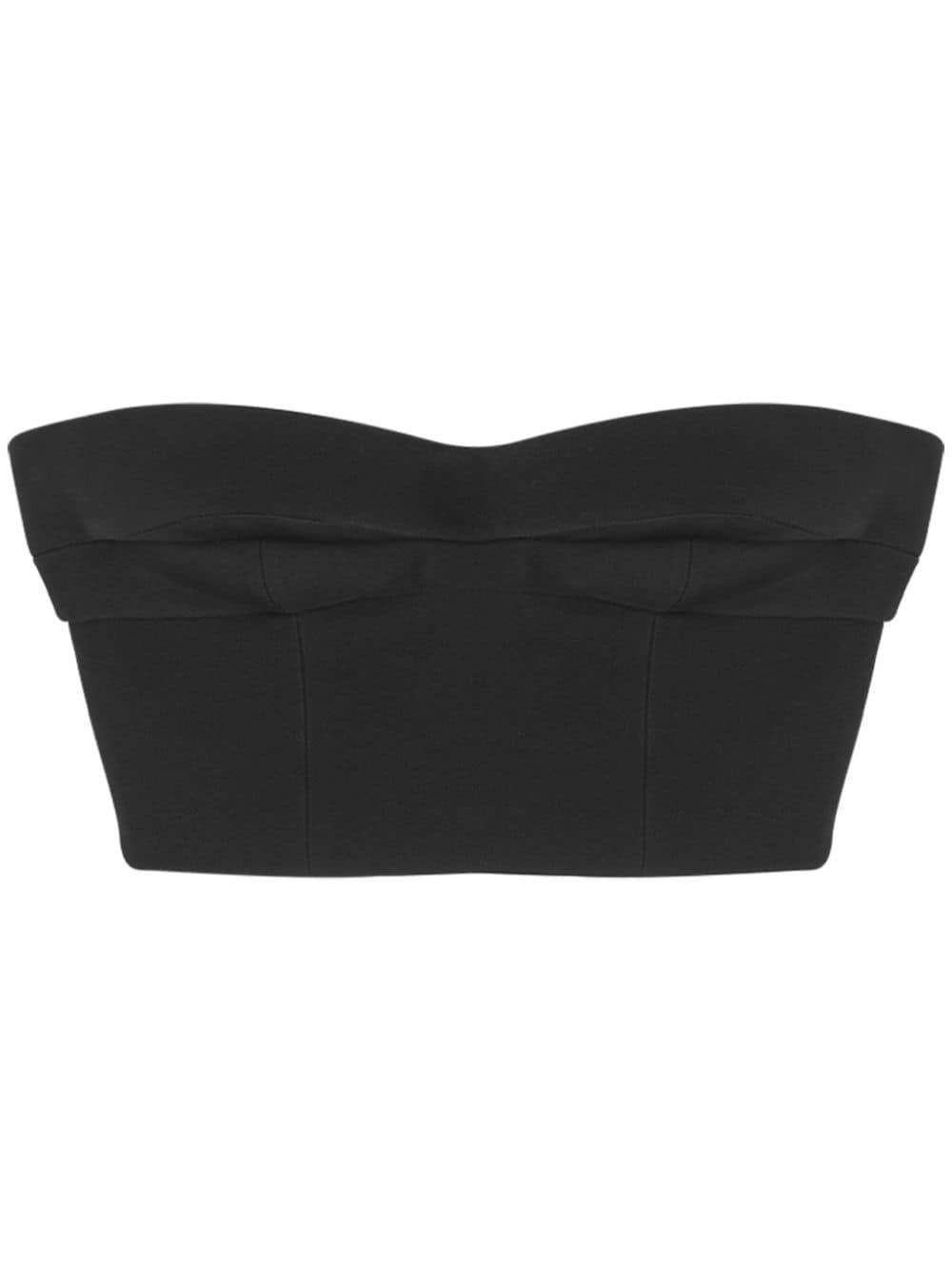 Versace silk-blend bandeau cropped top - Black von Versace