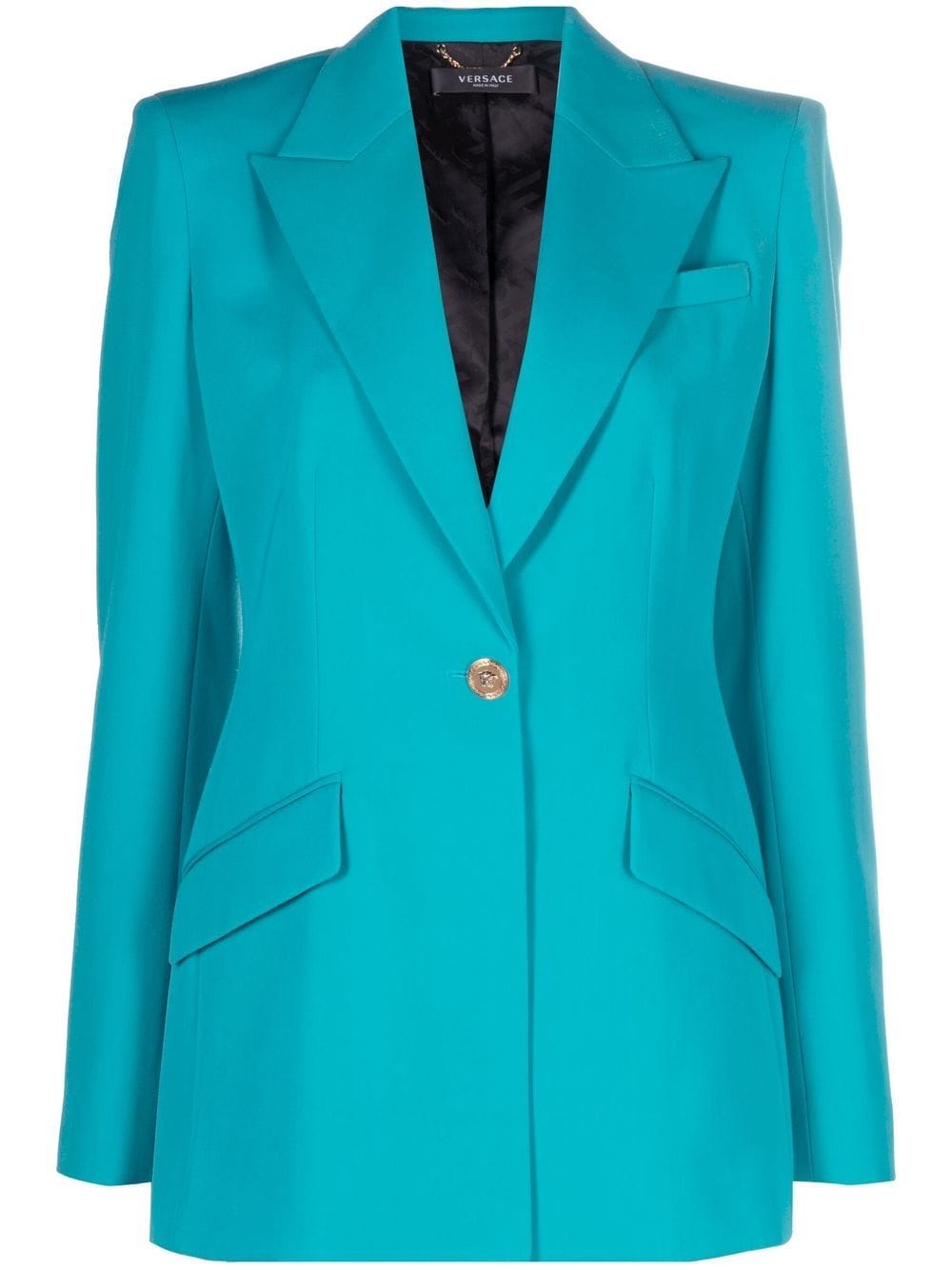 Versace single-breasted blazer - Blue von Versace