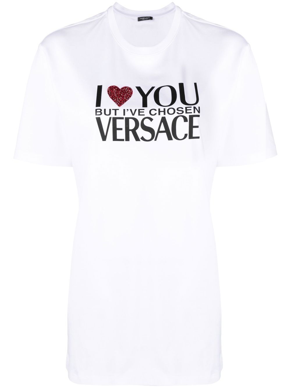 Versace slogan-print T-shirt - White von Versace