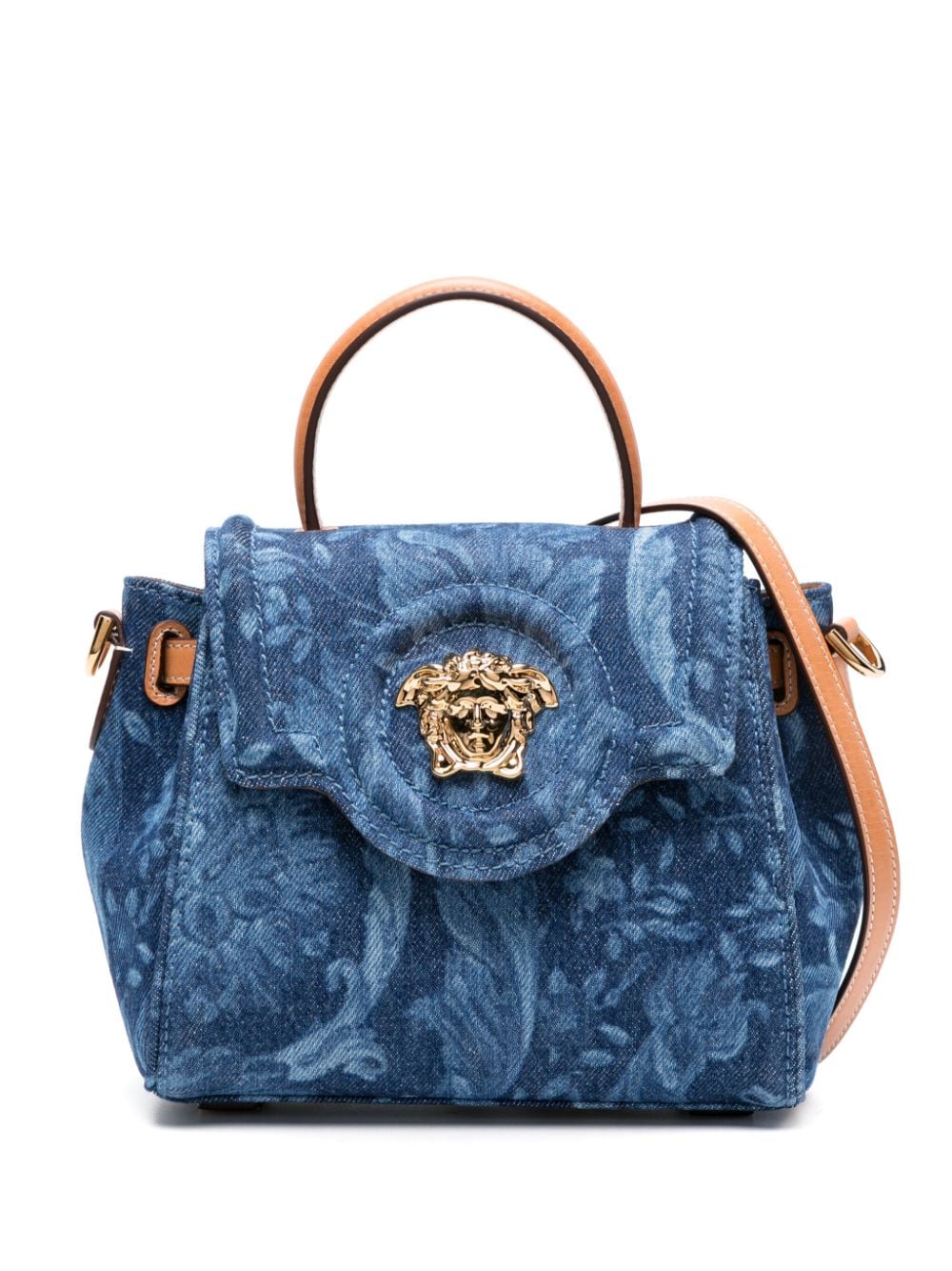 Versace small Barocco Medusa-motif bag - Blue von Versace