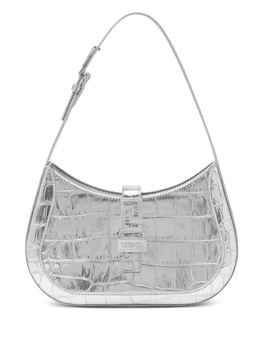 Versace small Greca Goddess shoulder bag - Silver von Versace