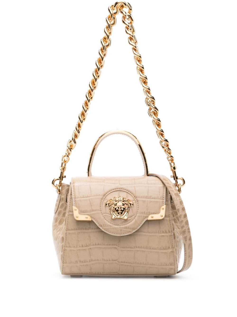 Versace small La Medusa tote bag - Brown von Versace