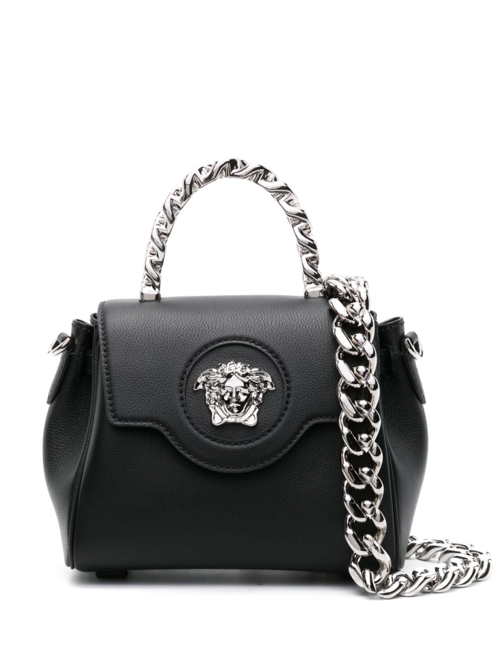 Versace small La Medusa top-handle bag - Black von Versace