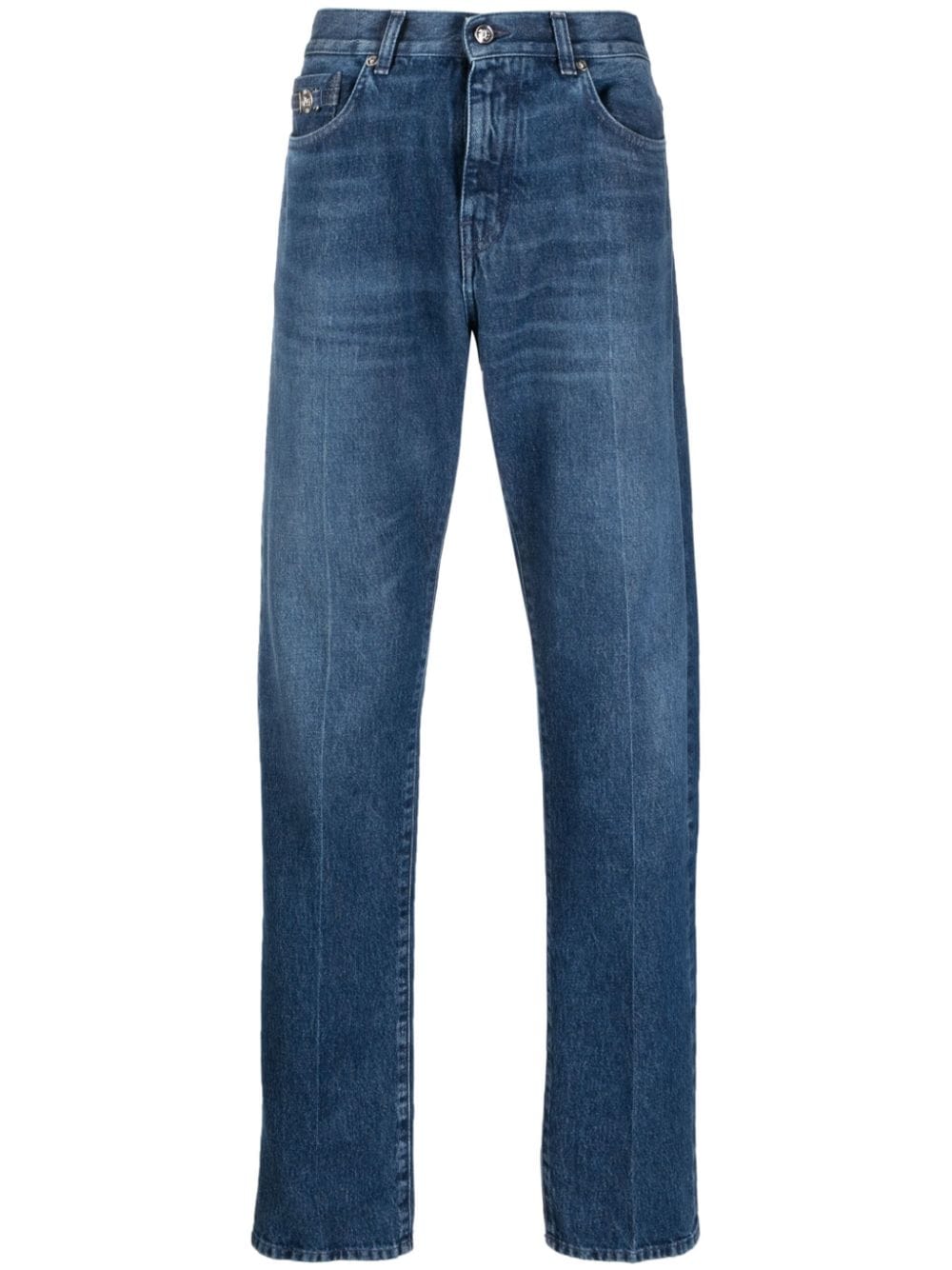 Versace straight-leg mid-rise jeans - Blue von Versace
