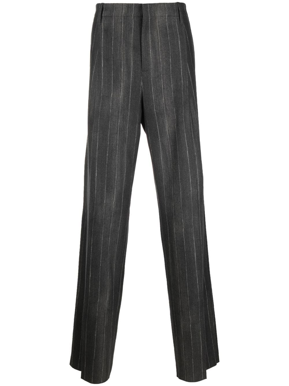 Versace striped tailored trousers - Grey von Versace