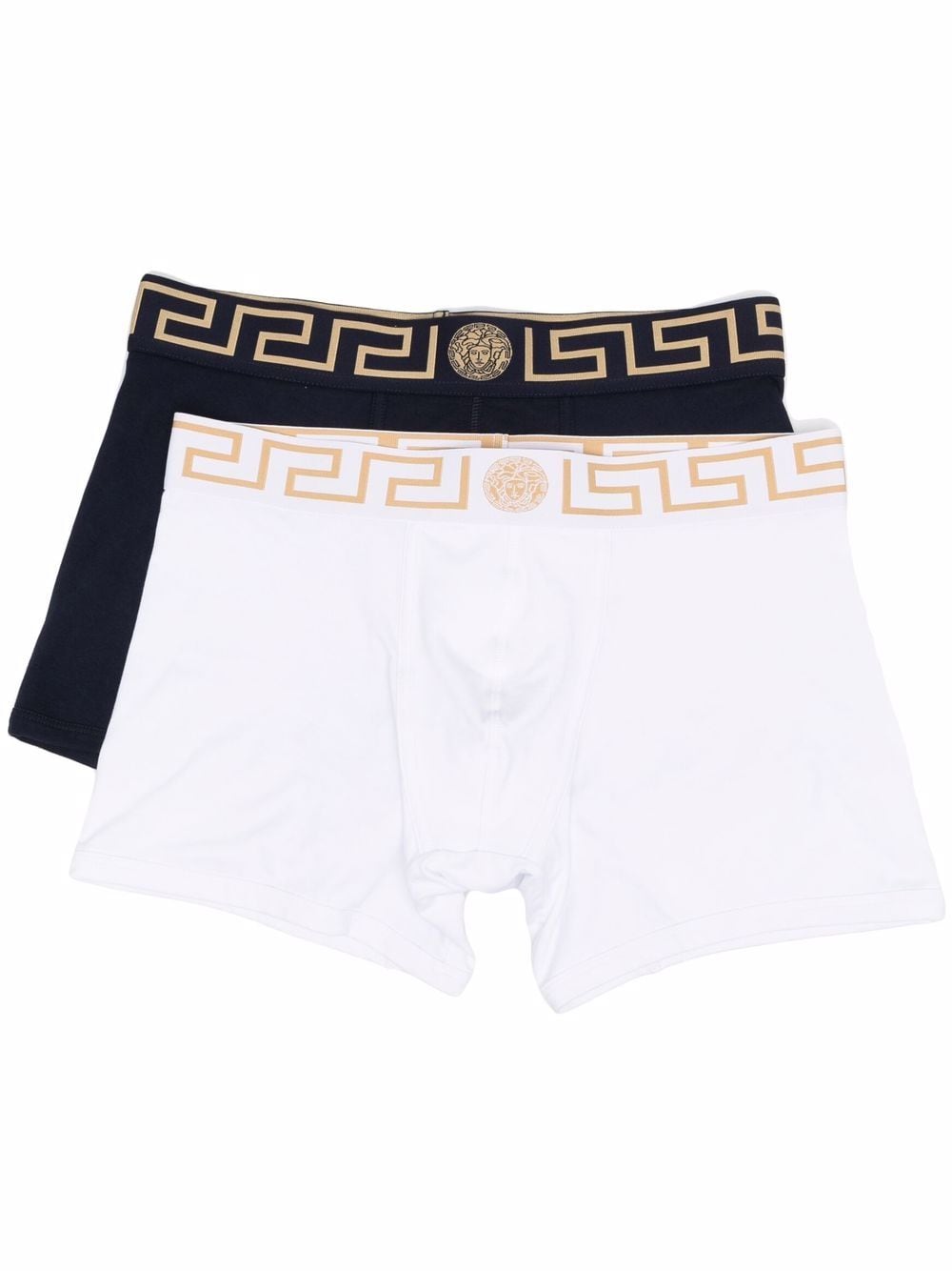 Versace two-pack Greca-waistband boxers - White von Versace