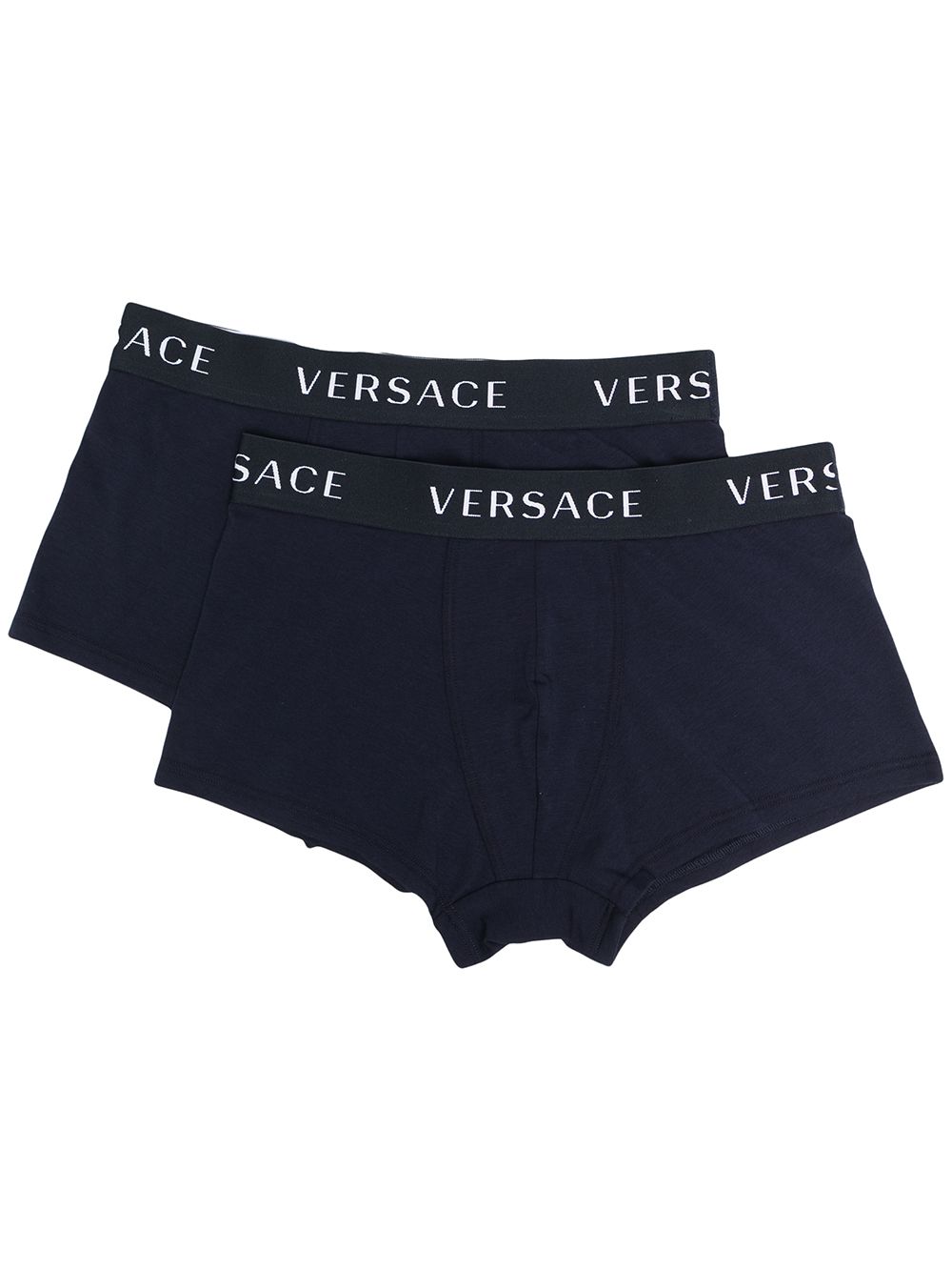 Versace two-pack logo boxer briefs - Blue von Versace