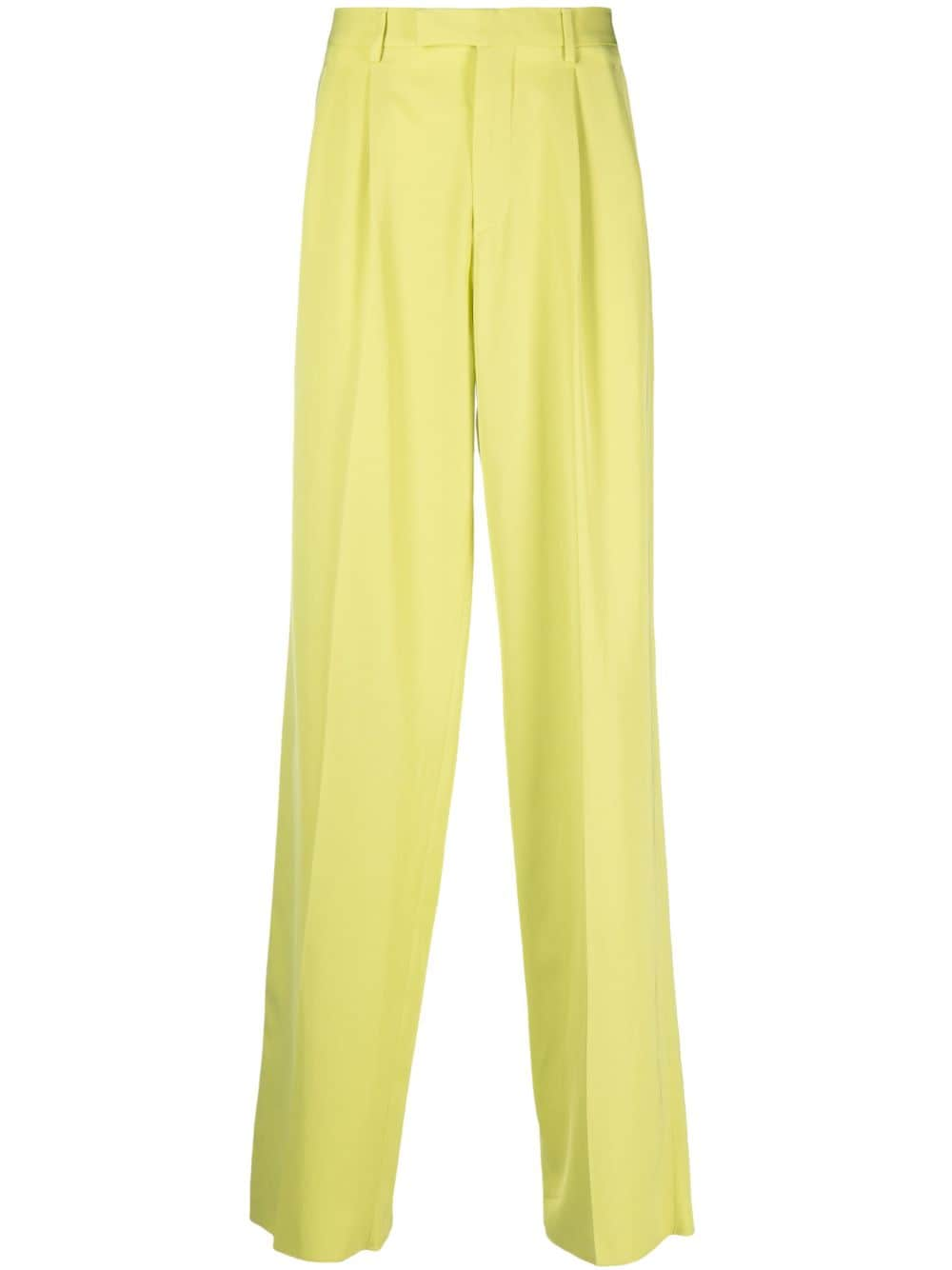 Versace wide-leg cotton trousers - Green von Versace