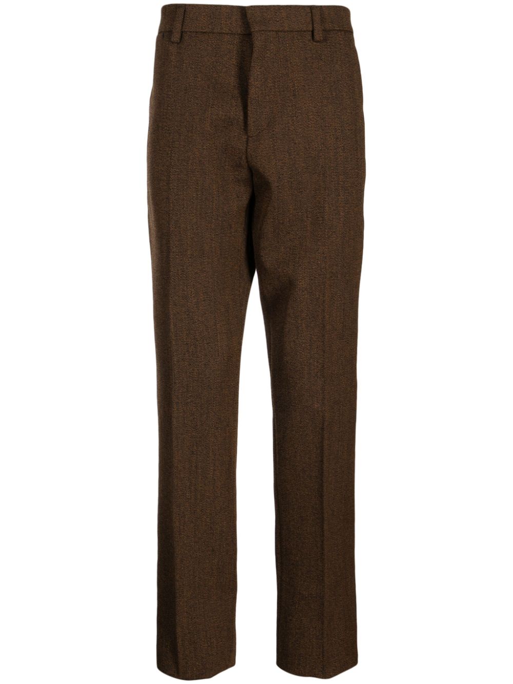 Versace wool-blend slim-leg trousers - Brown von Versace