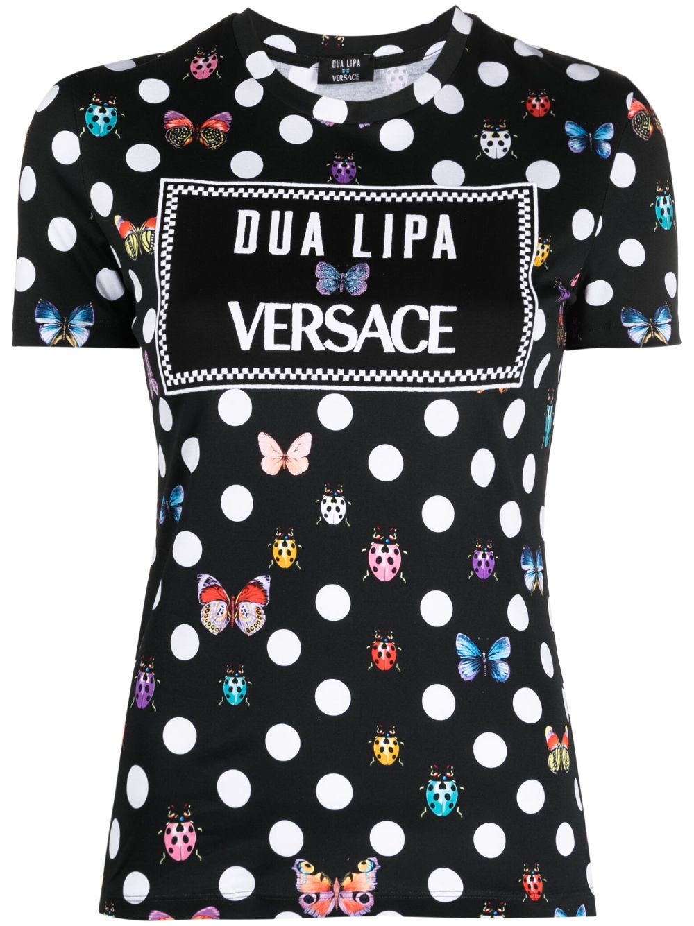 Versace x Dua Lipa Butterflies T-shirt - Black von Versace