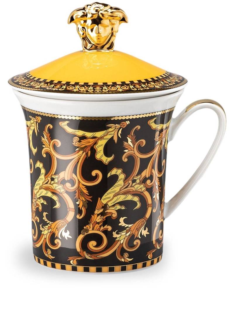 Versace x Rosenthal Barocco lidded porcelain mug (9.8cm) - Multicolour von Versace
