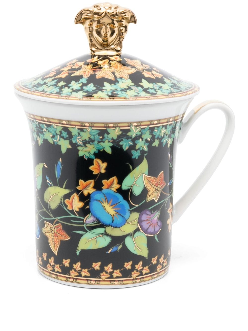 Versace x Rosenthal Gold Ivy porcelain mug von Versace