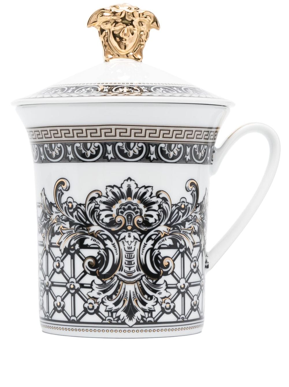 Versace x Rosenthal Marqueterie porcelain mug - White von Versace