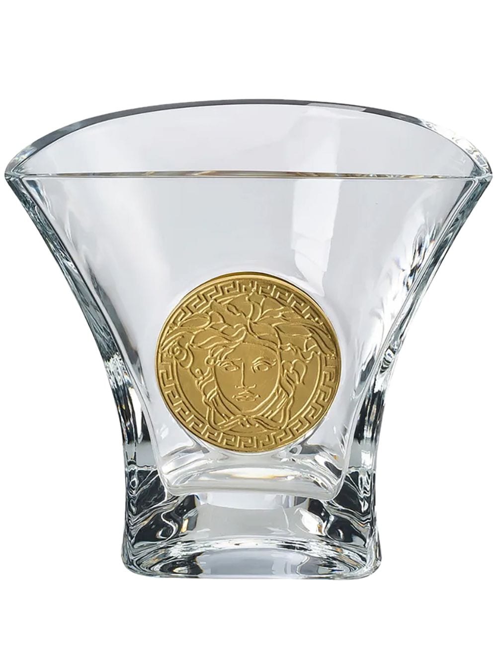 Versace x Rosenthal Medusa glass vase - White von Versace