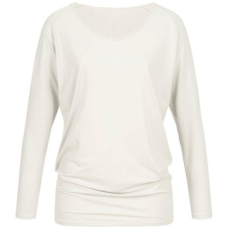 Nachhaltiges Yoga Langarm Shirt 'sleevy' Damen Weiss XS von Vervola