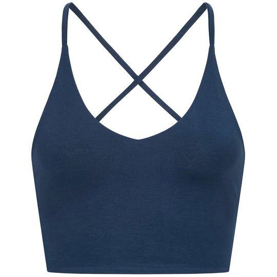 Yoga Bustier - 'linda' - Nachhaltig Und Komfortabel Damen Marine M von Vervola