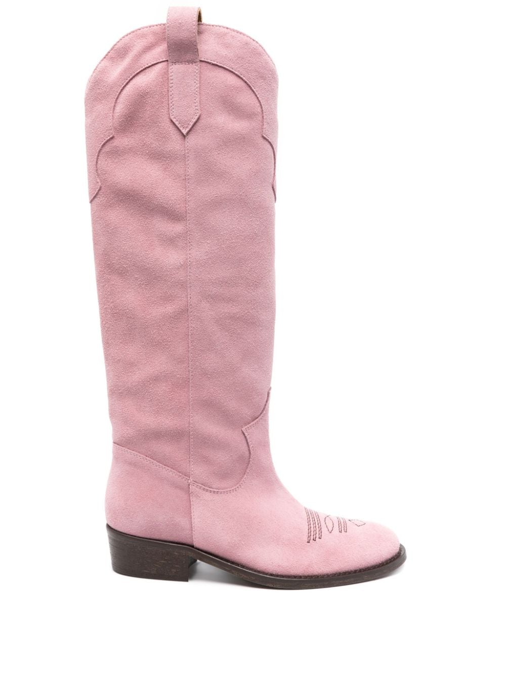 Via Roma 15 35mm suede boots - Pink von Via Roma 15