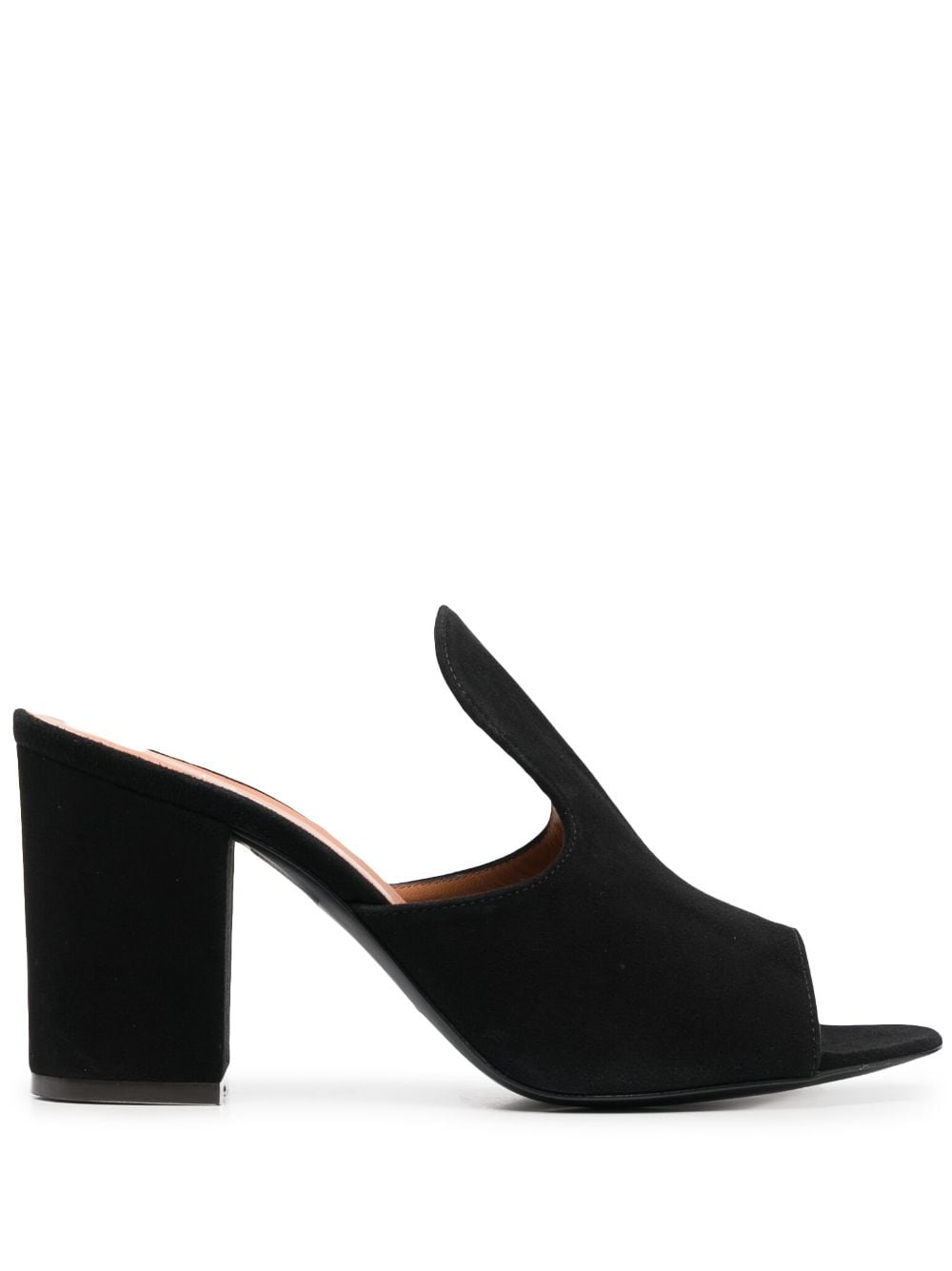 Via Roma 15 high-heel suede mules - Black von Via Roma 15