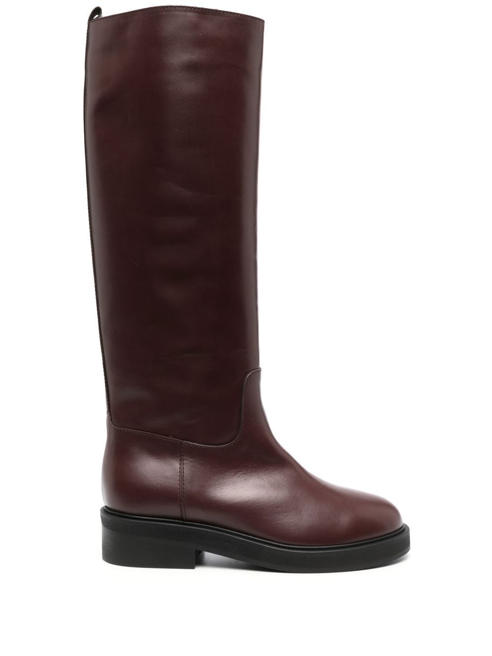 Via Roma 15 knee-length leather boots - Brown von Via Roma 15