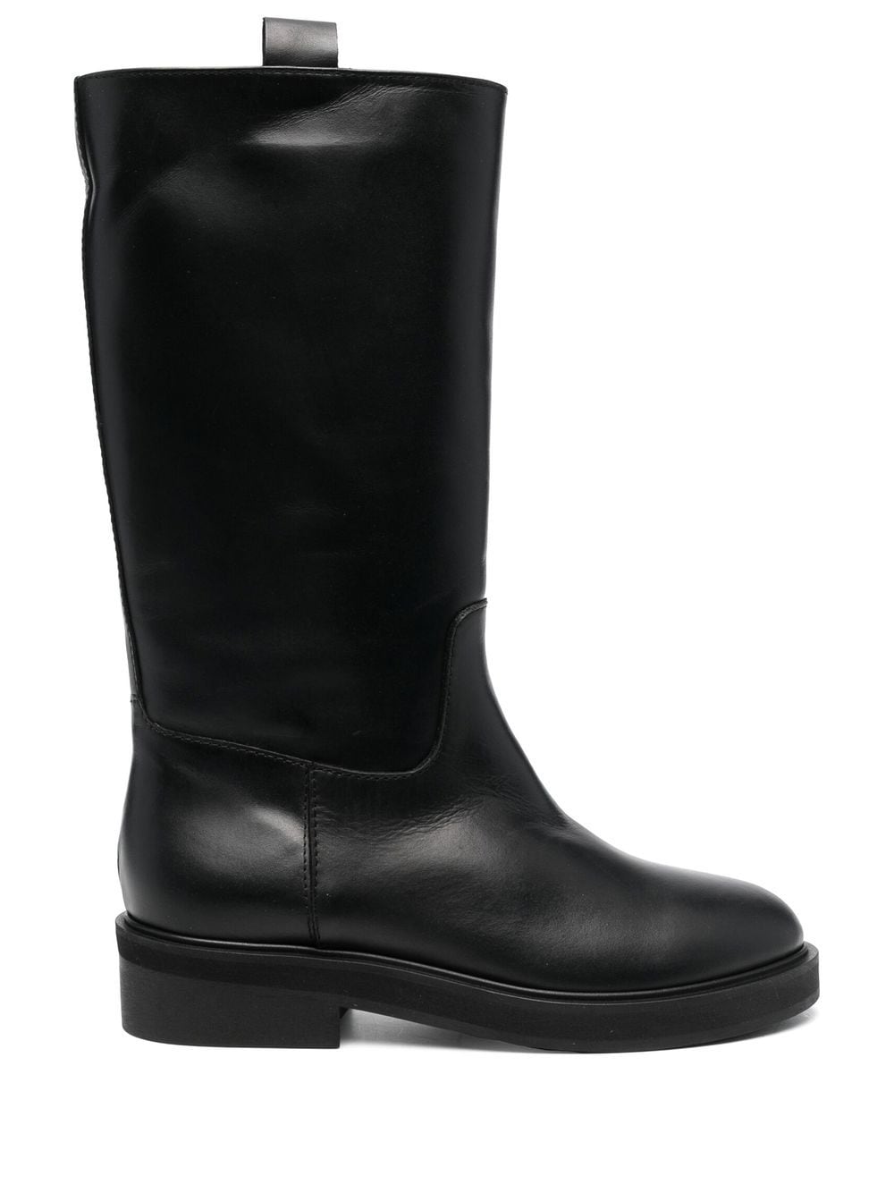 Via Roma 15 polished-leather boots - Black von Via Roma 15