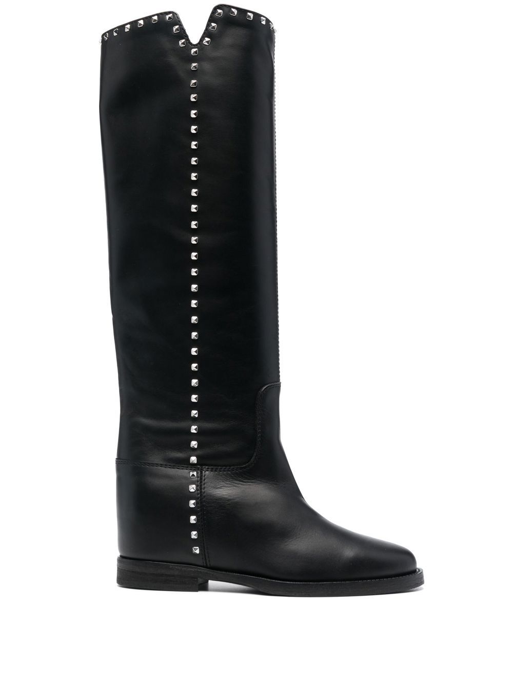 Via Roma 15 studded 25mm leather boots - Black von Via Roma 15