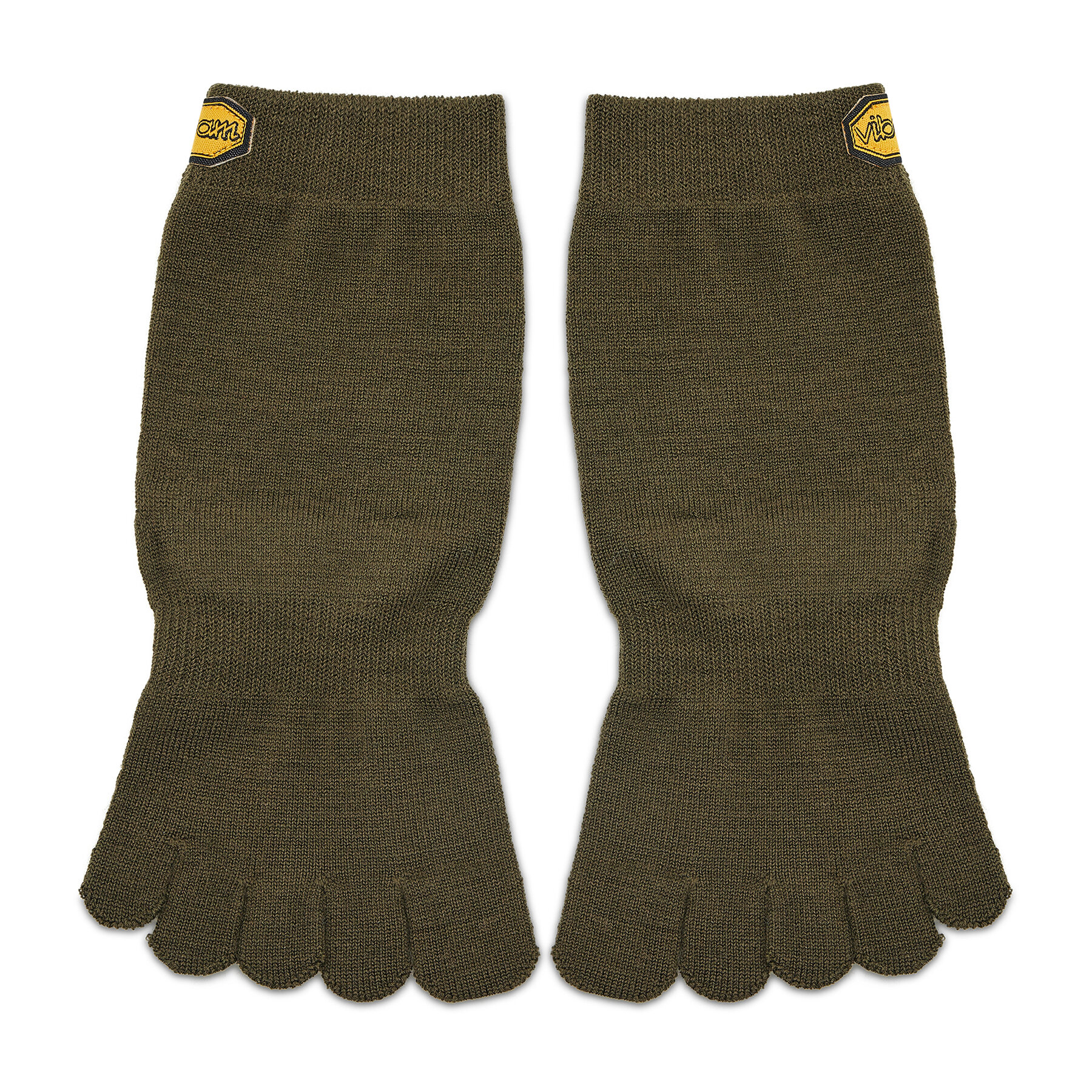 Hohe Unisex-Socken Vibram Fivefingers Blend Crew S18C01 Military Green von Vibram Fivefingers