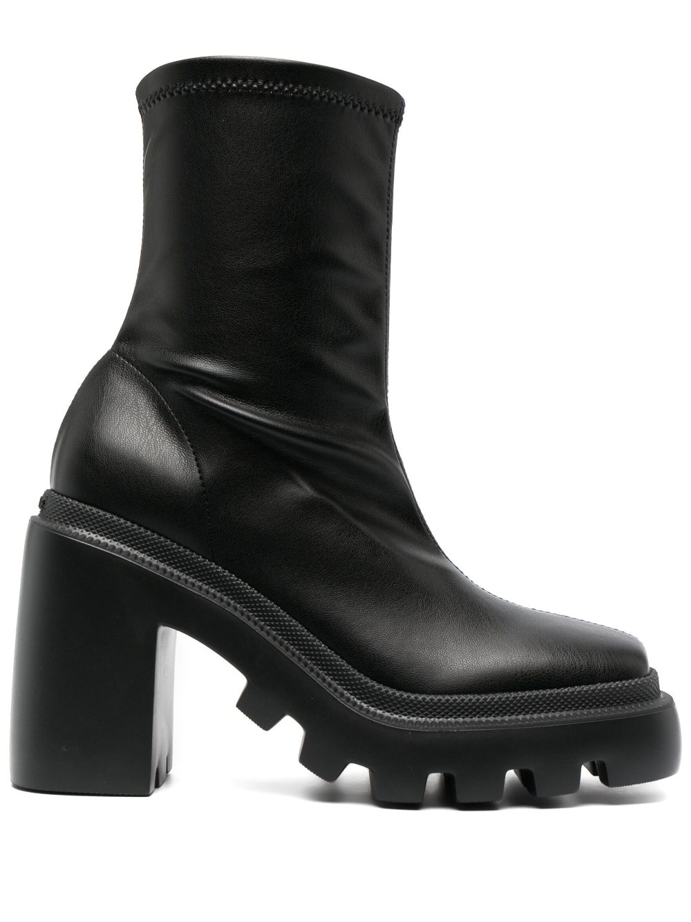 Vic Matie 110mm chunky leather boots - Black von Vic Matie