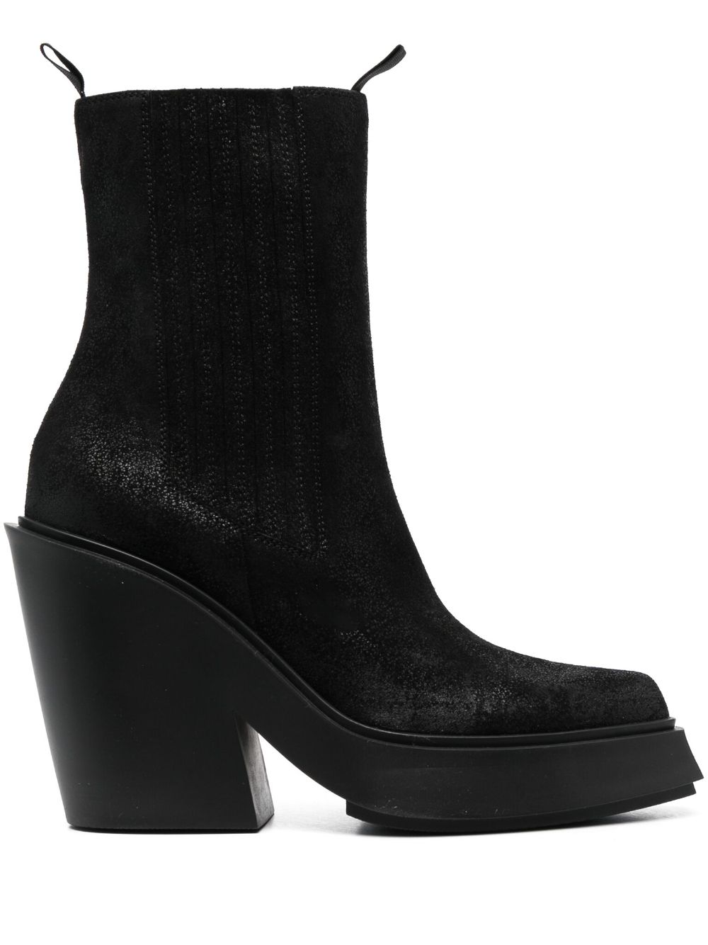 Vic Matie 110mm leather ankle boots - Black von Vic Matie