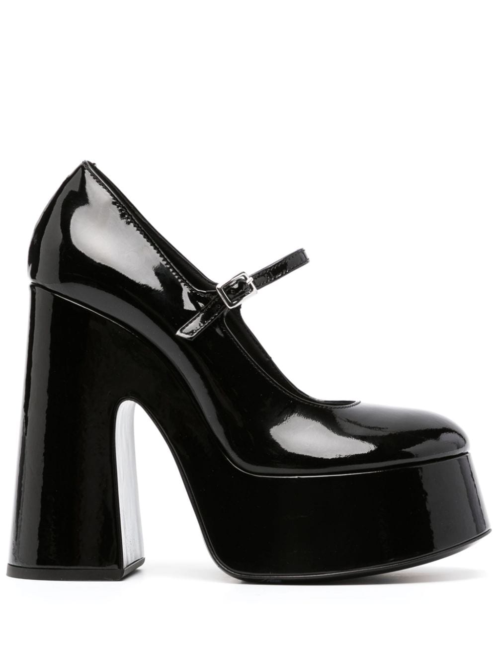 Vic Matie 145mm patent leather sandals - Black von Vic Matie