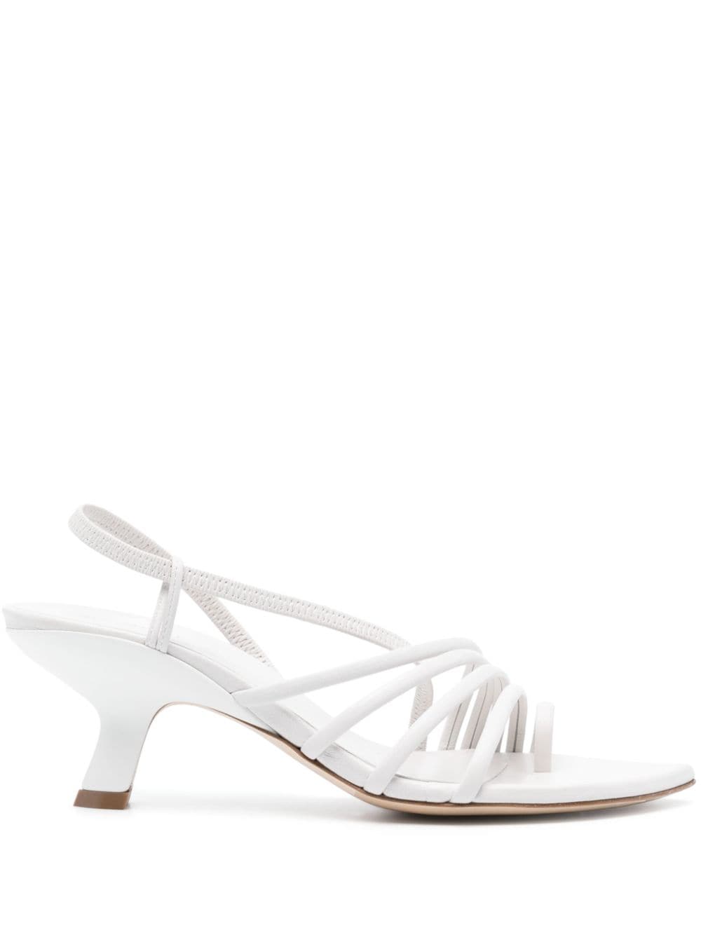 Vic Matie 65mm leather sandals - White von Vic Matie