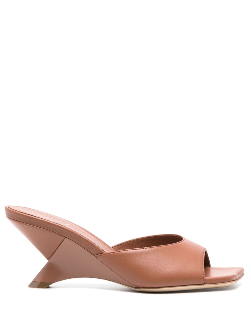 Vic Matie 75mm leather mules - Brown von Vic Matie