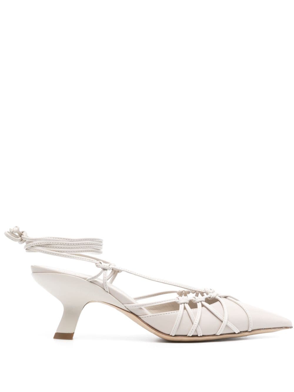 Vic Matie Chanel 60mm leather sandals - Neutrals von Vic Matie