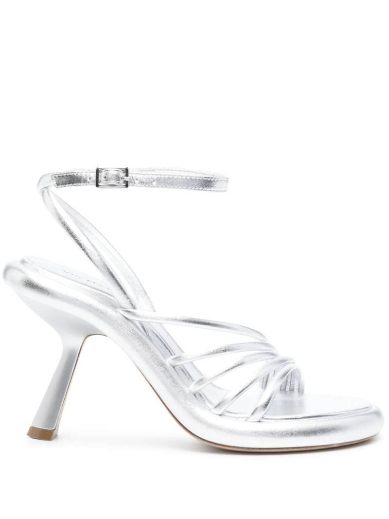 Vic Matie Dosh 80mm leather sandals - Silver von Vic Matie