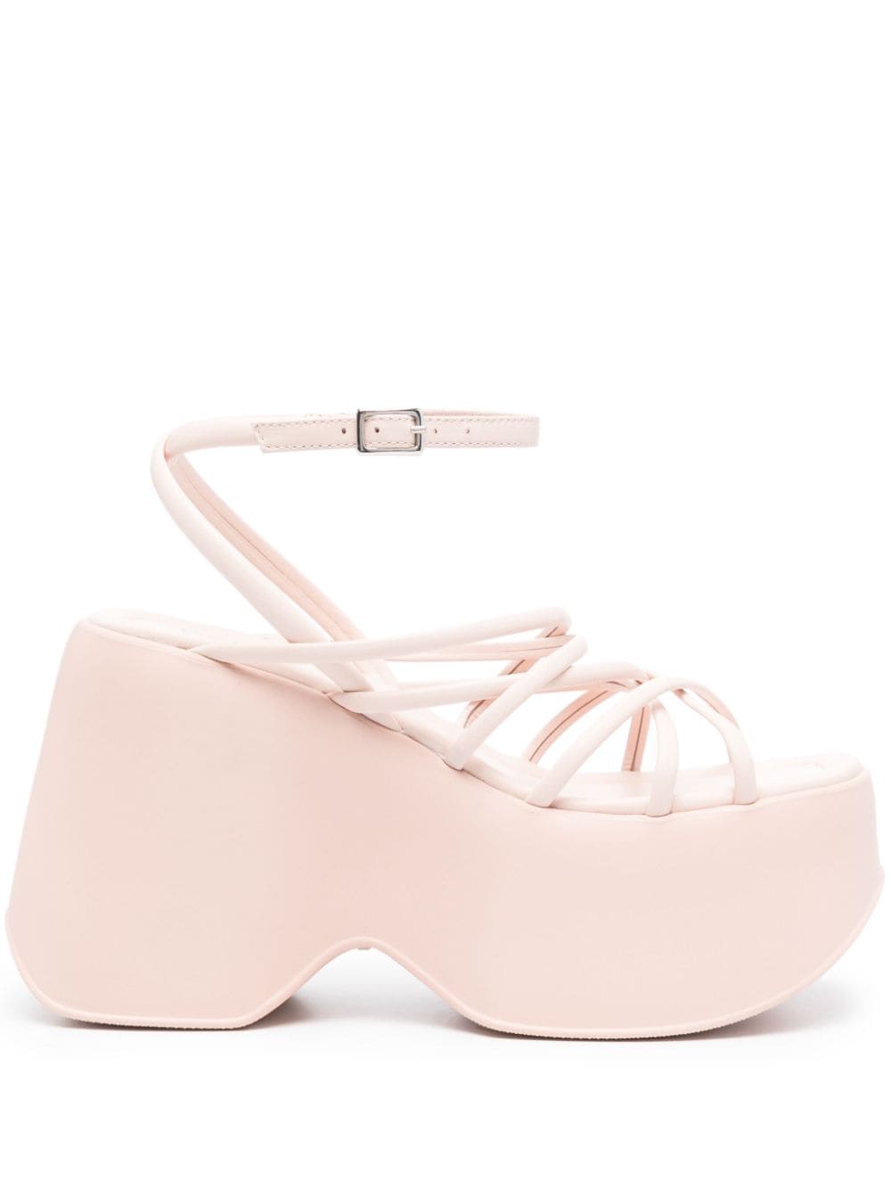 Vic Matie crossover-strap leather sandals - Pink von Vic Matie