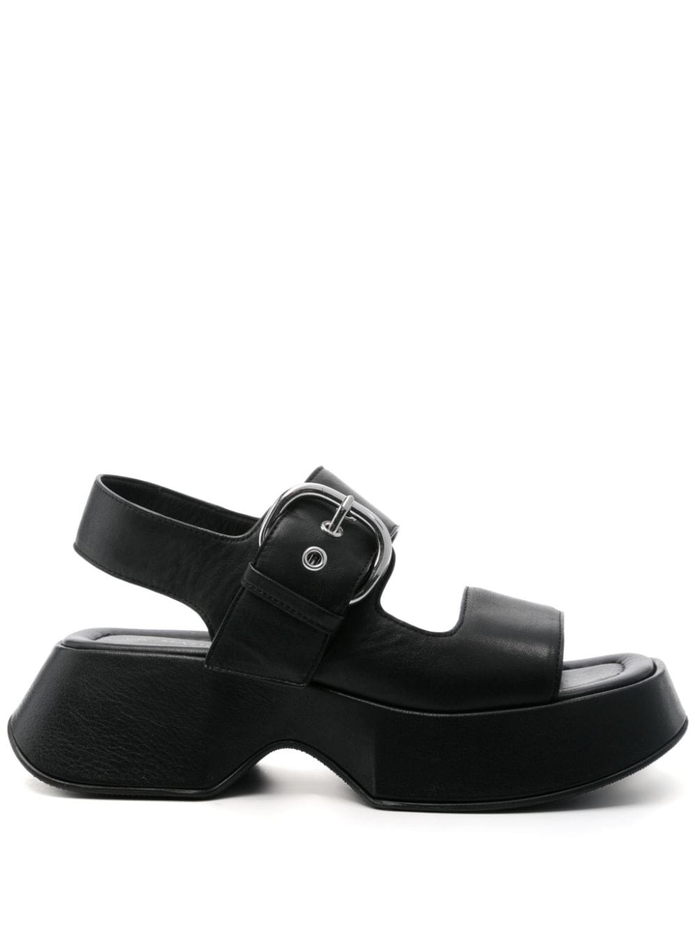 Vic Matie flatform leather sandals - Black von Vic Matie