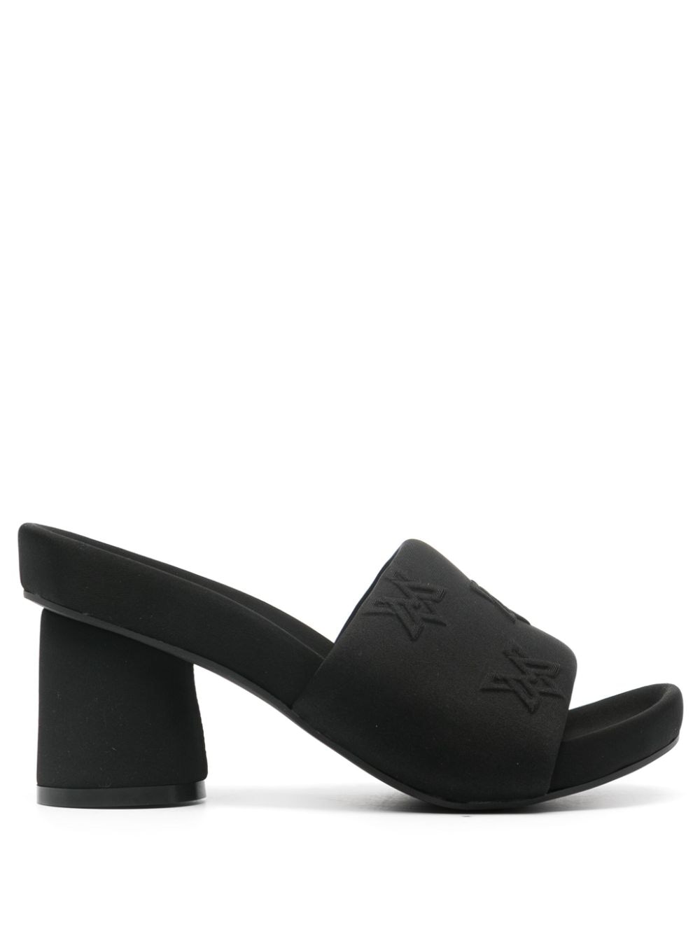 Vic Matie logo-embossed mules - Black von Vic Matie