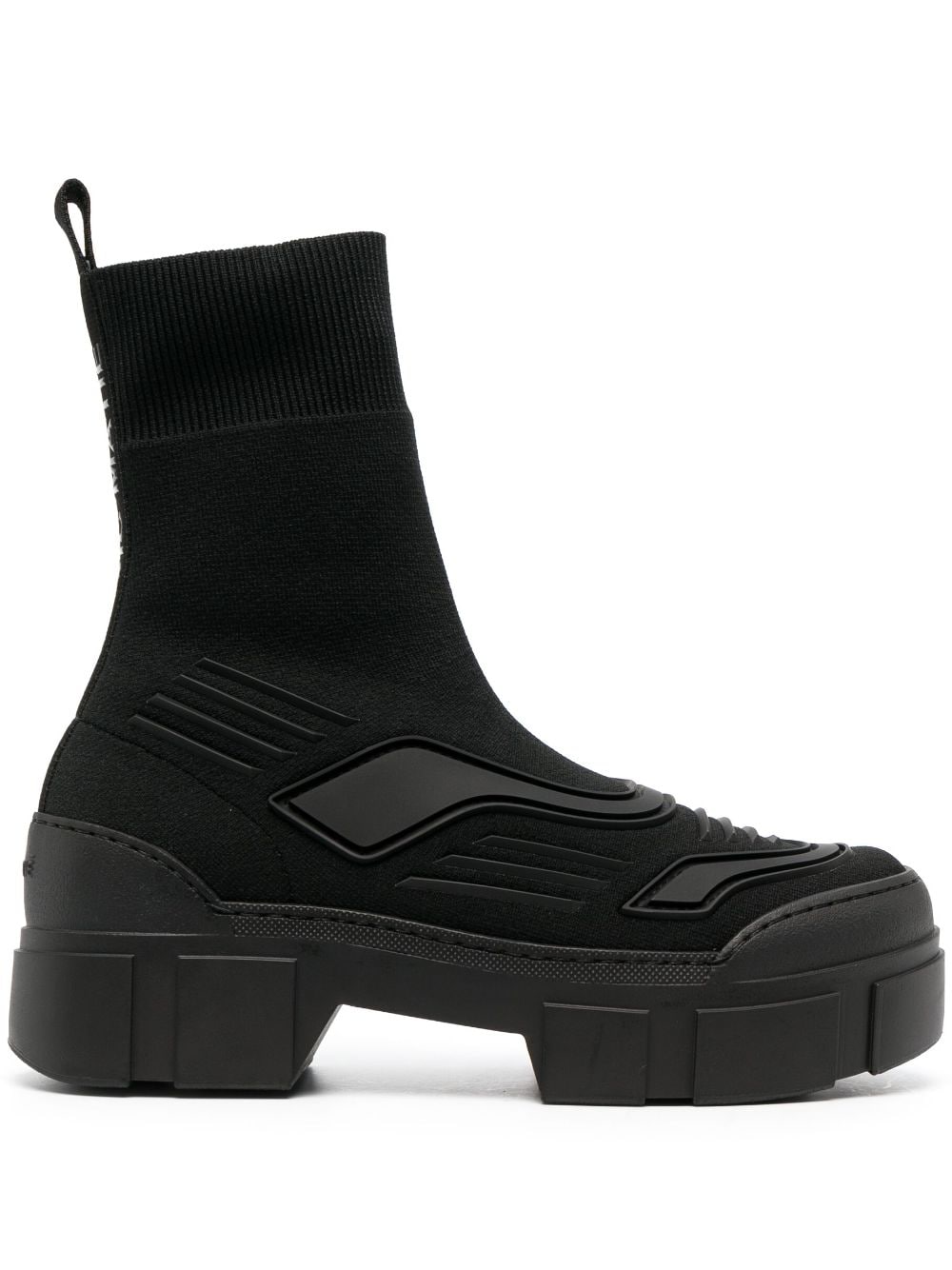 Vic Matie sock-style chunky ankle boots - Black von Vic Matie