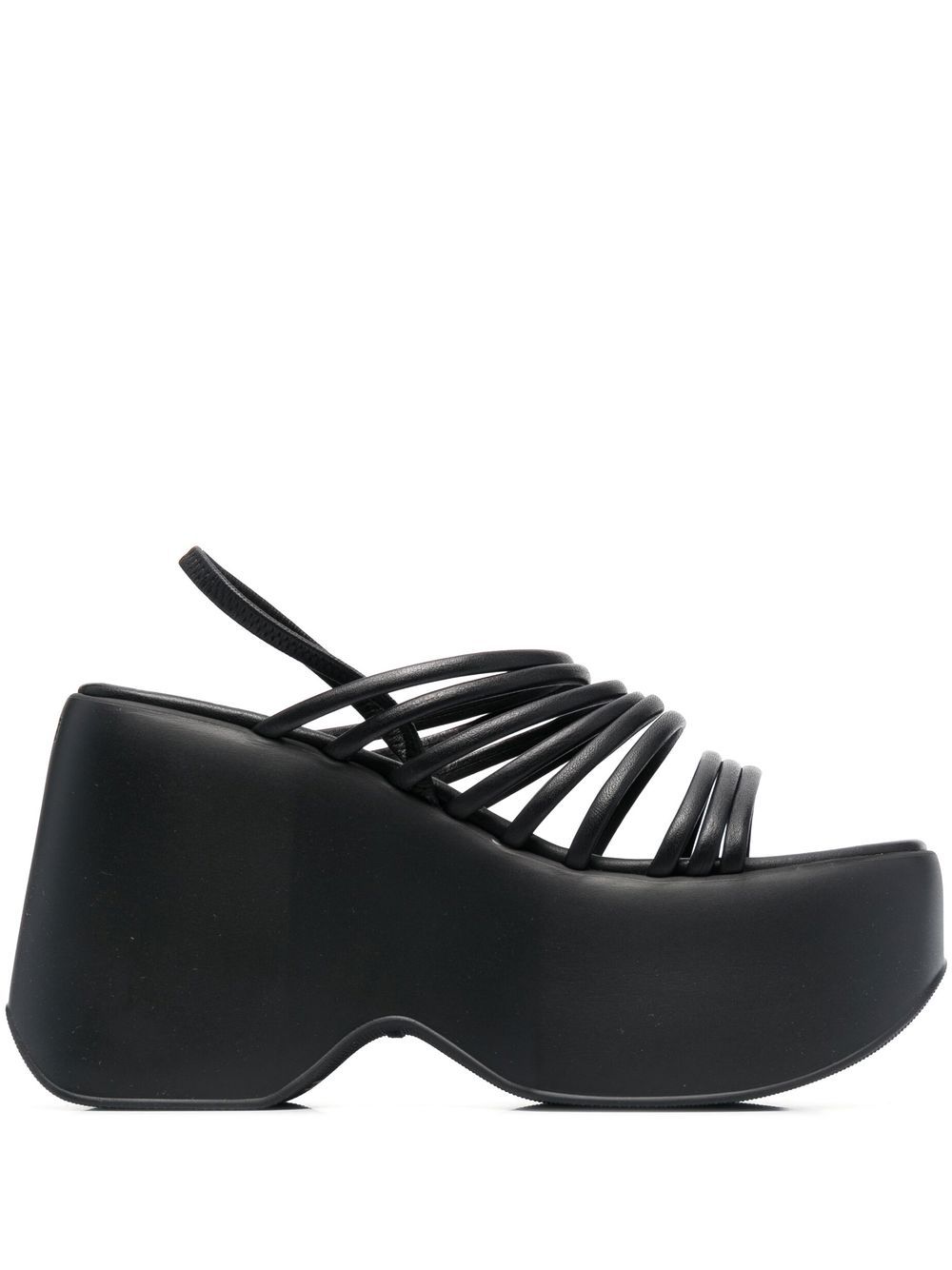 Vic Matie strappy platform 110mm sandals - Black von Vic Matie