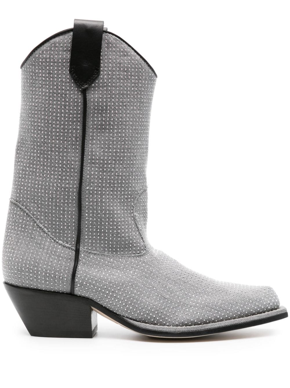 Vic Matie stud-embellished ankle boots - Grey von Vic Matie