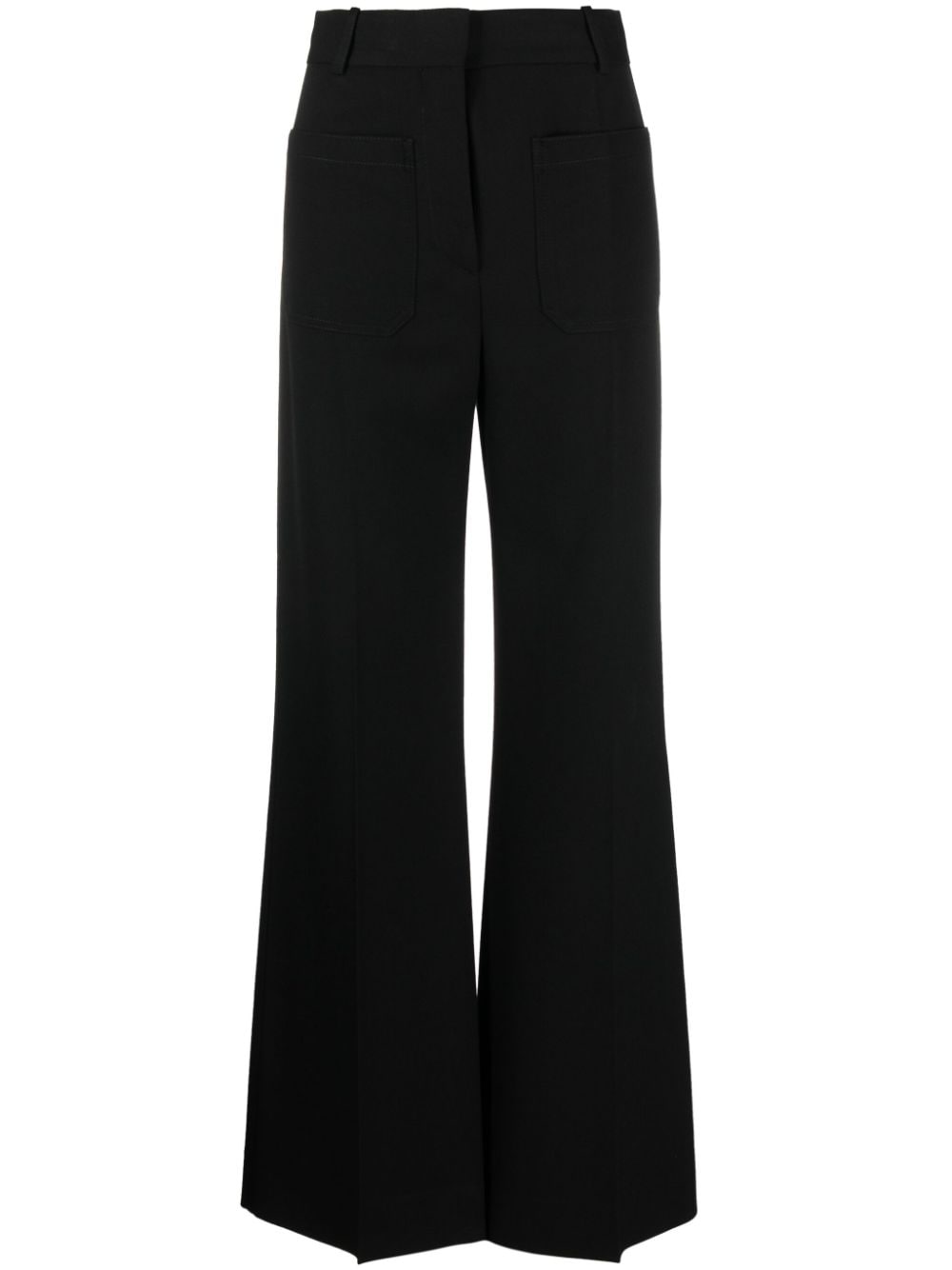 Victoria Beckham Alina flared tailored trousers - Black von Victoria Beckham