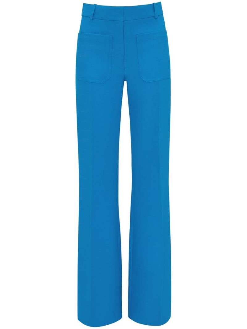 Victoria Beckham Alina mid-rise tailored trousers - Blue von Victoria Beckham