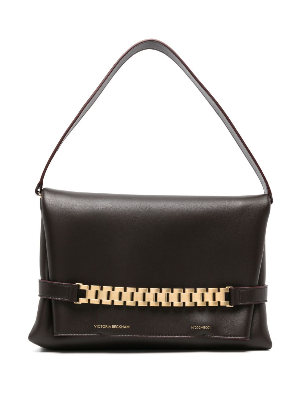 Victoria Beckham Chain Pouch leather shoulder bag - Brown von Victoria Beckham