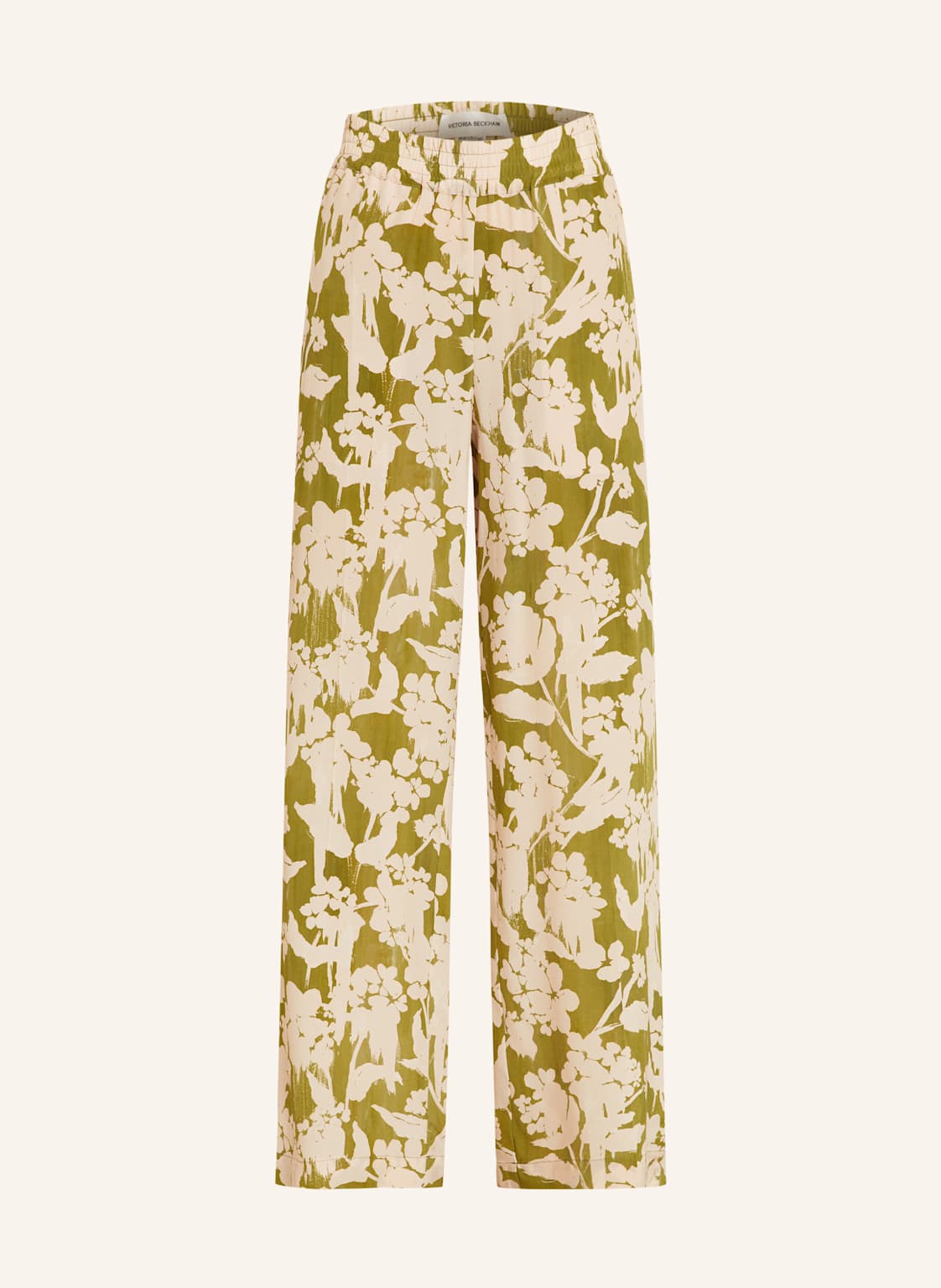 Victoria Beckham Marlenehose Aus Seide gruen Victoria Beckham Marlenehose Aus Seide gruen von Victoria Beckham