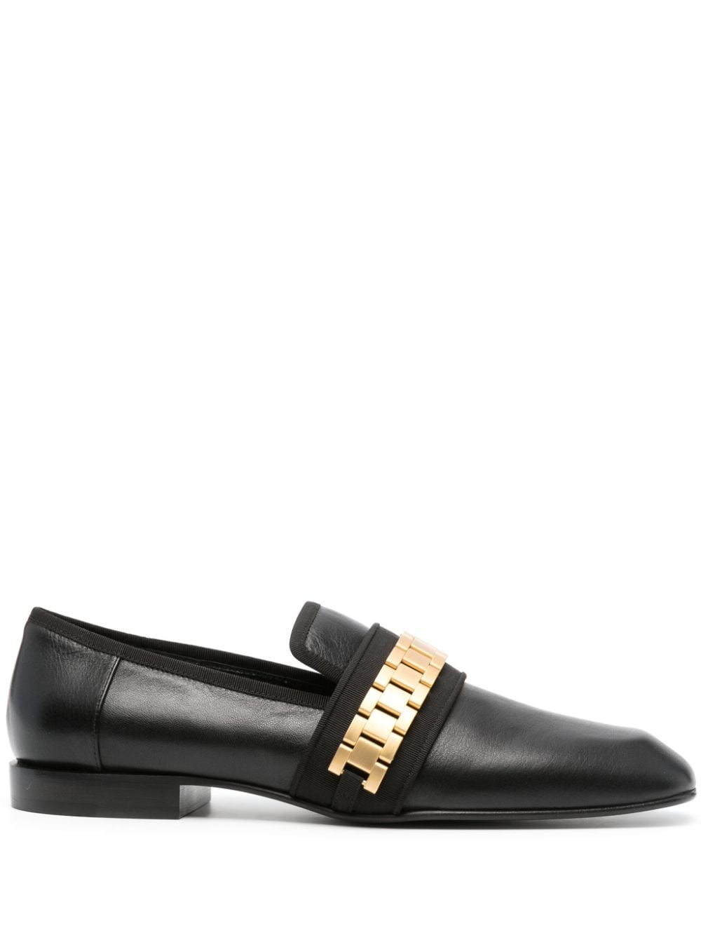 Victoria Beckham Mila chain-link leather loafers - Black von Victoria Beckham